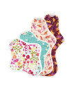 serviettes hygiéniques lavables, 1PS+1S+1L+1XL, en coton bio, coffret