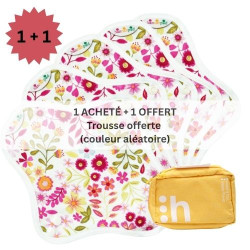 coffret 5 protège-slips , NORMAL, en coton bio, (1+1) - 1